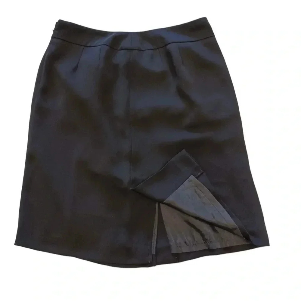 Harve Benard A Line Black Skirt Size 12 Petite